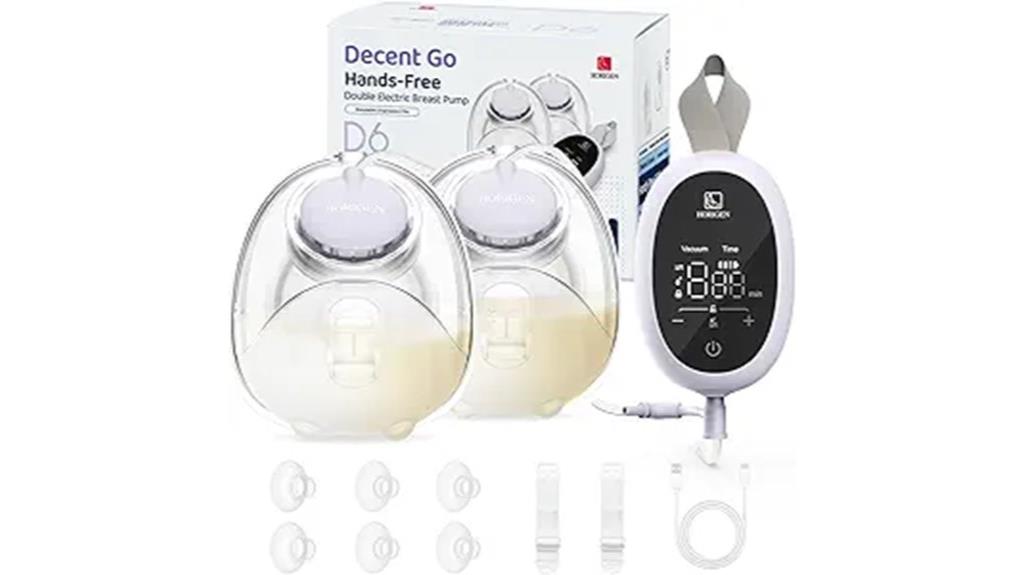 lightweight wearable breast pump