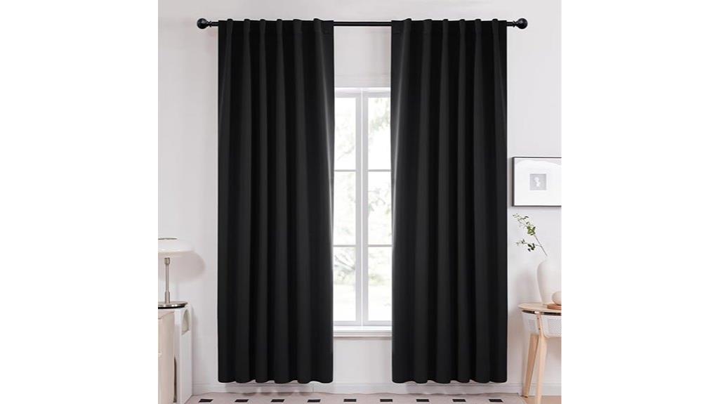 long blackout bedroom curtains