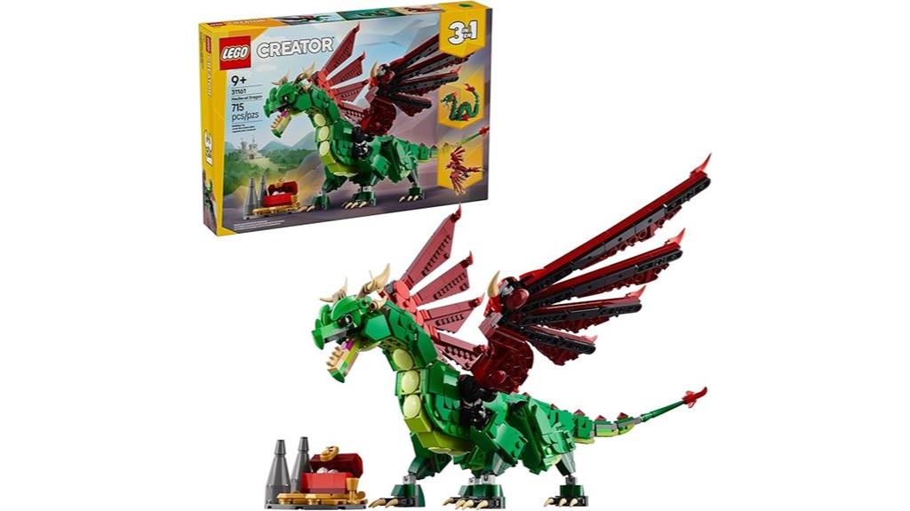medieval dragon building set