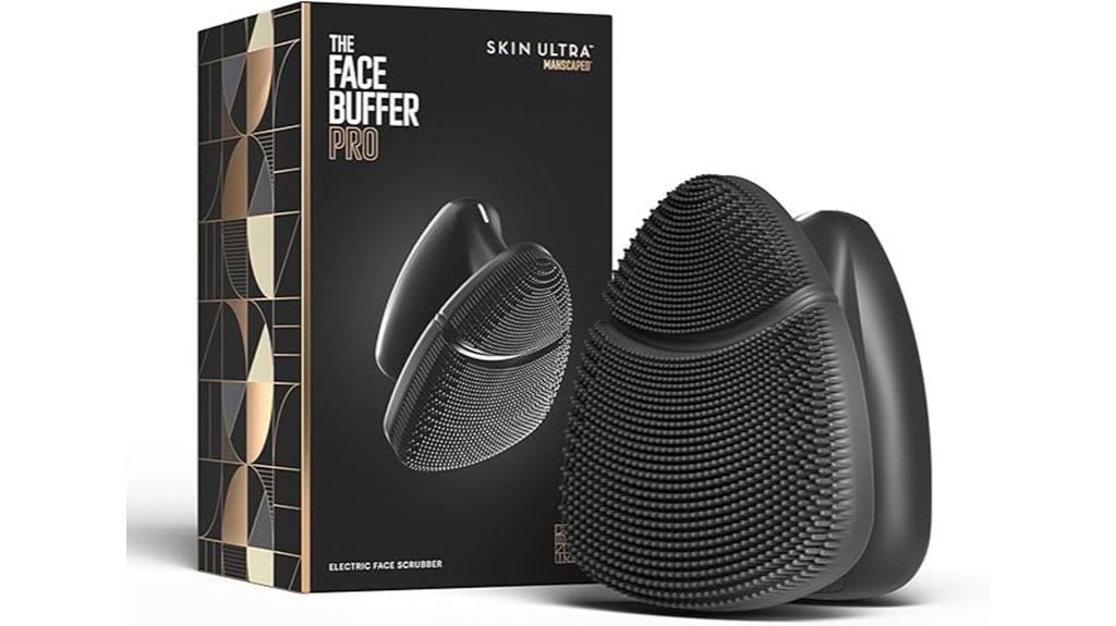 men s electric silicone face scrubber