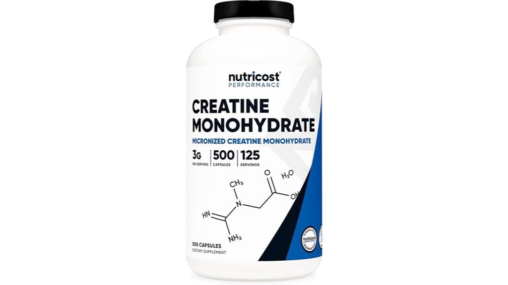 micronized creatine 500 capsules