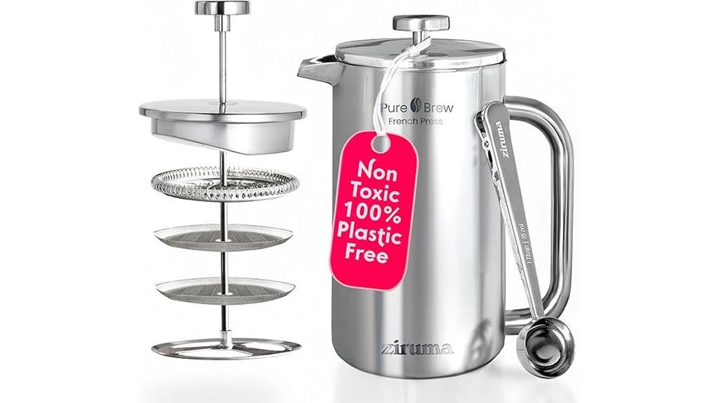 non toxic stainless steel french press