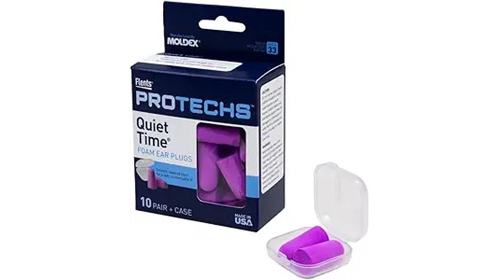 pack of ten foam earplugs
