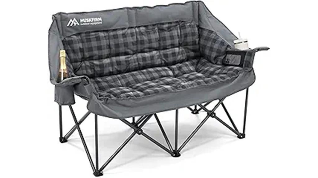 padded two person camping seat