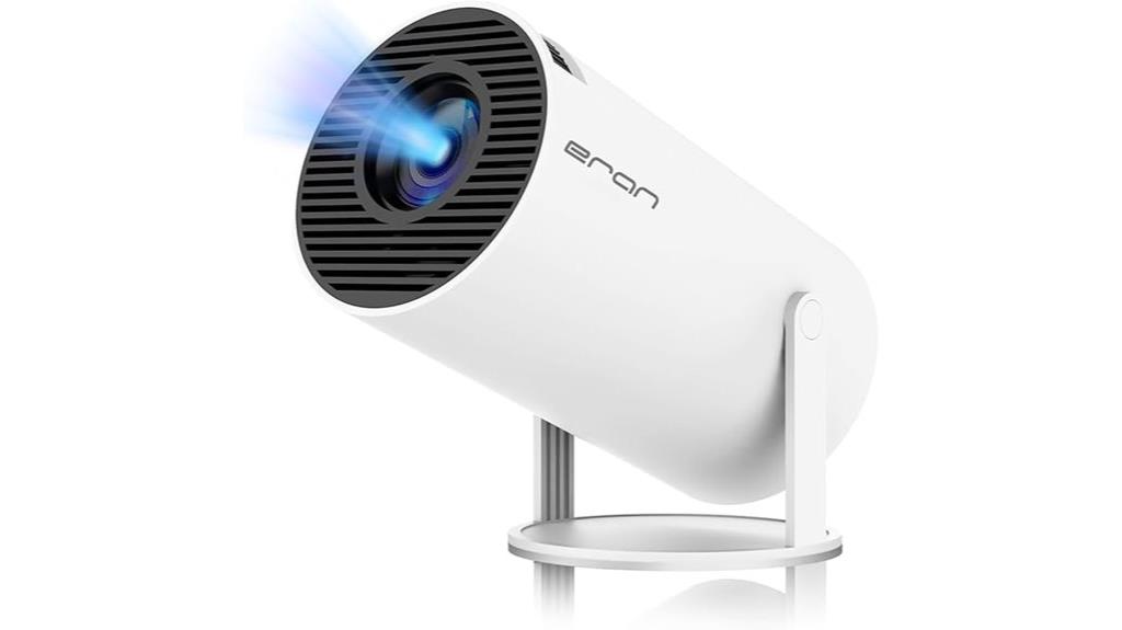 portable 4k rotatable projector