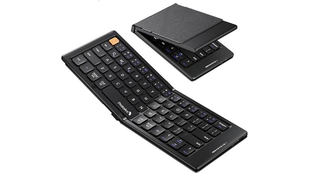 portable leather bluetooth keyboard