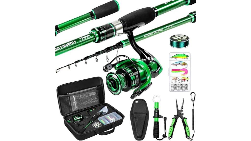 portable telescoping fishing kit