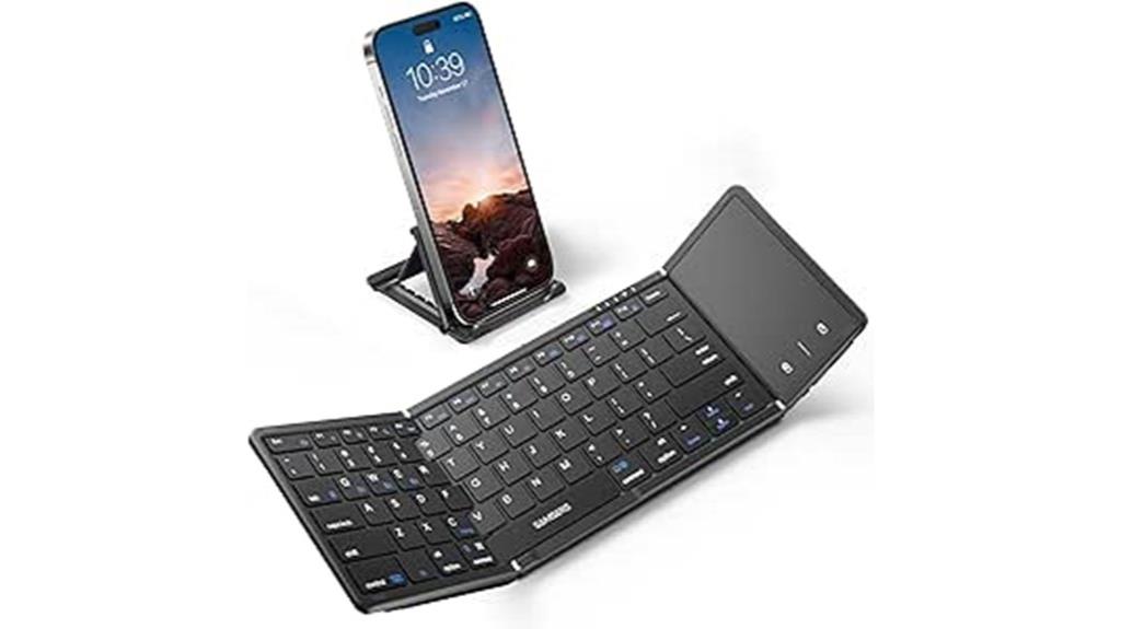 portable wireless touchpad keyboard