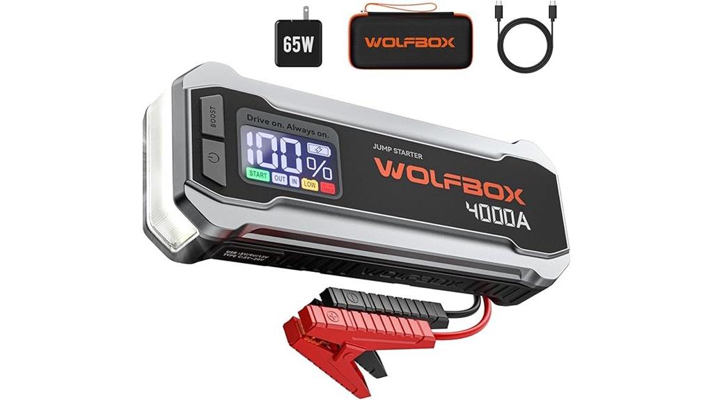 powerful jump starter device