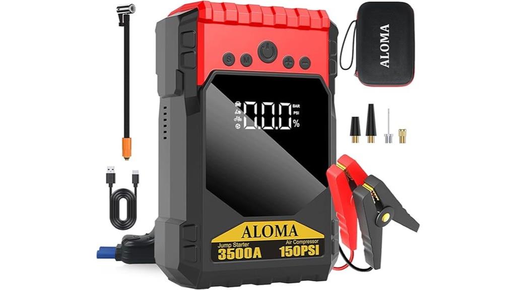 powerful jump starter inflator