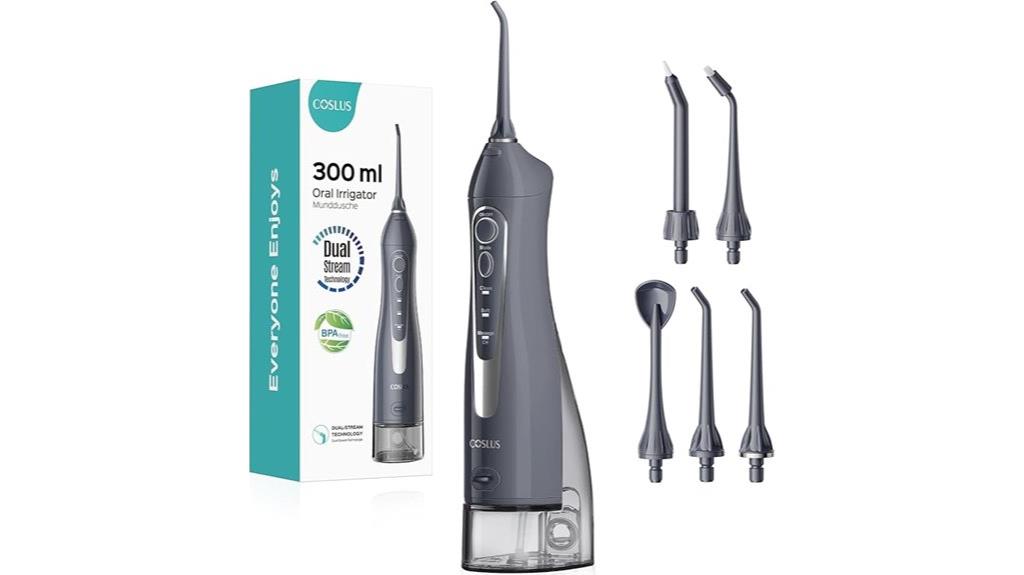 rechargeable portable oral irrigator