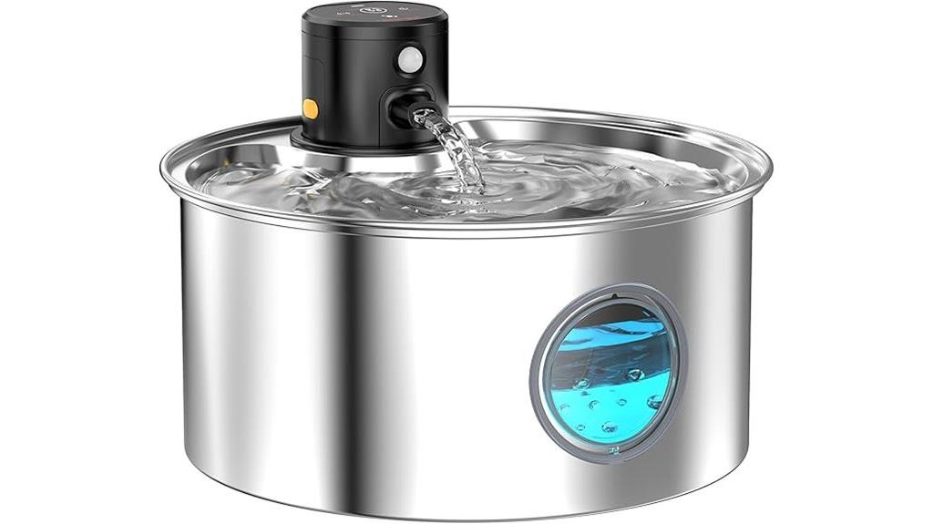 rechargeable stainless steel fountain