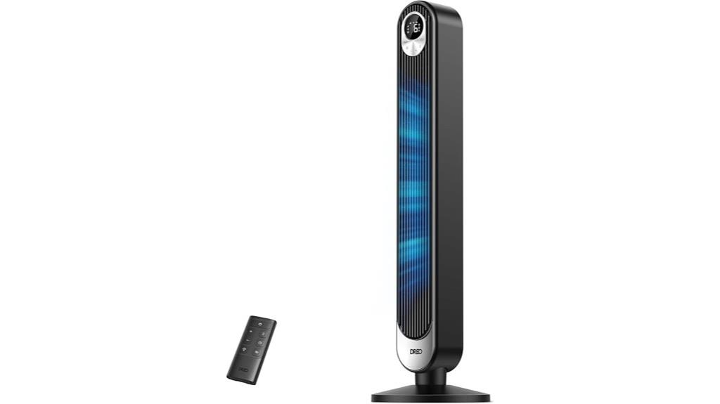 remote controlled oscillating tower fan