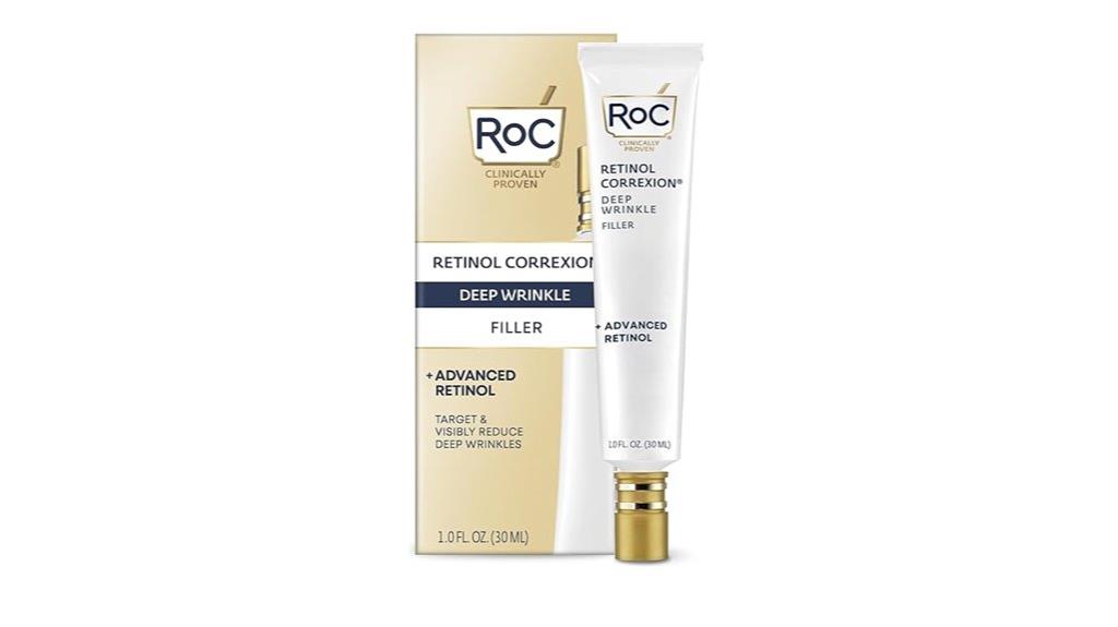 retinol wrinkle filler with hyaluronic