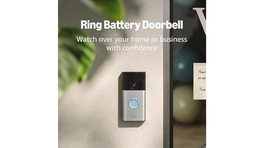 ring doorbell with video alerts