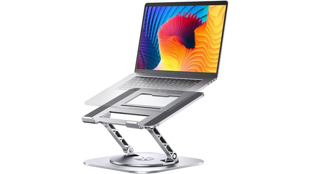 rotating adjustable laptop stand
