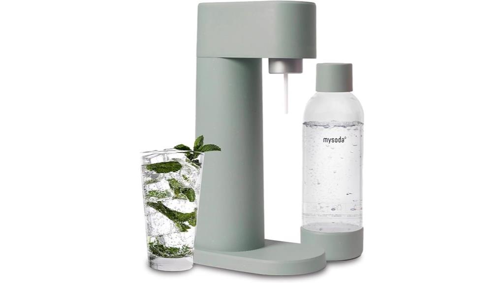 sage green sparkling water