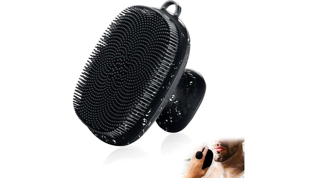silicone men s facial brush