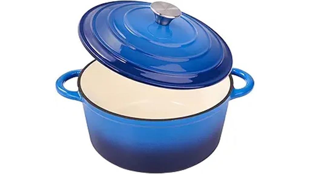 six quart enamel dutch oven