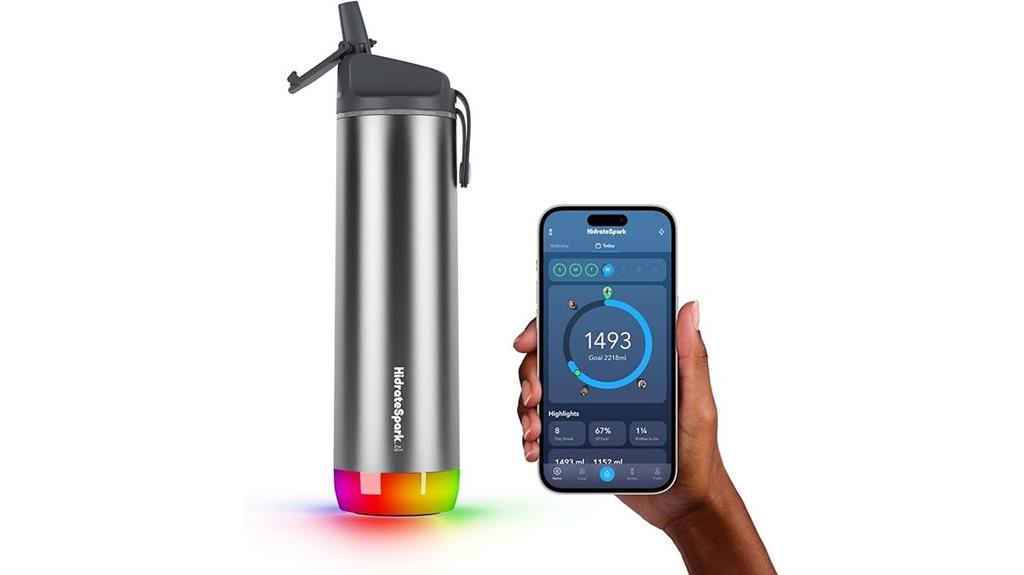 smart bluetooth led water bottle