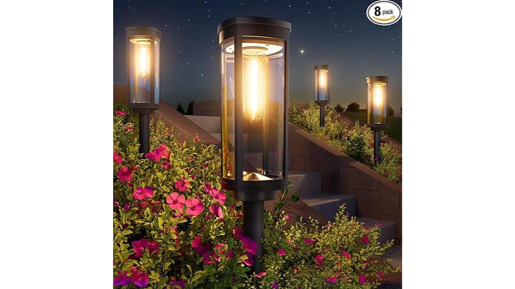 solar garden pathway lights