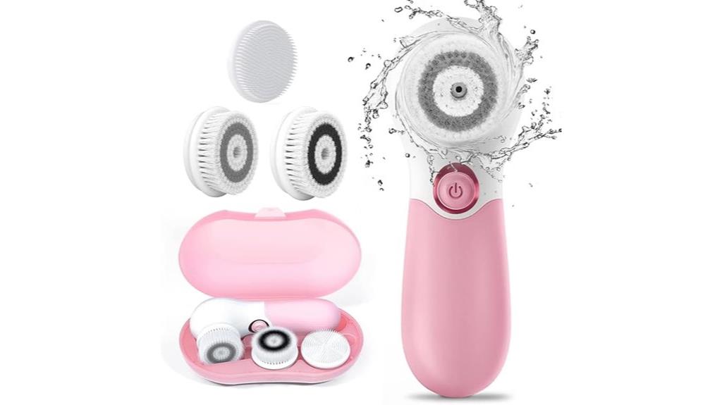 spin brush with 3 attachments