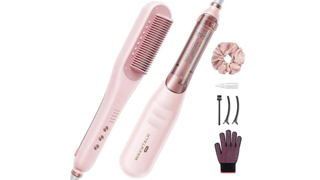 steam hair straightening brush