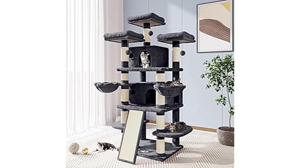 tall cat tree condo