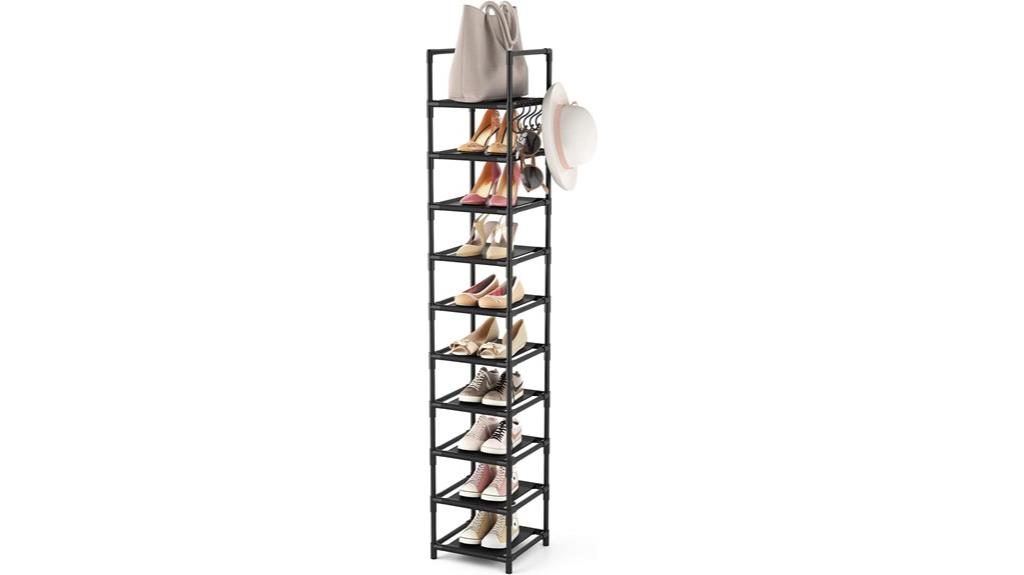 tall slim shoe storage