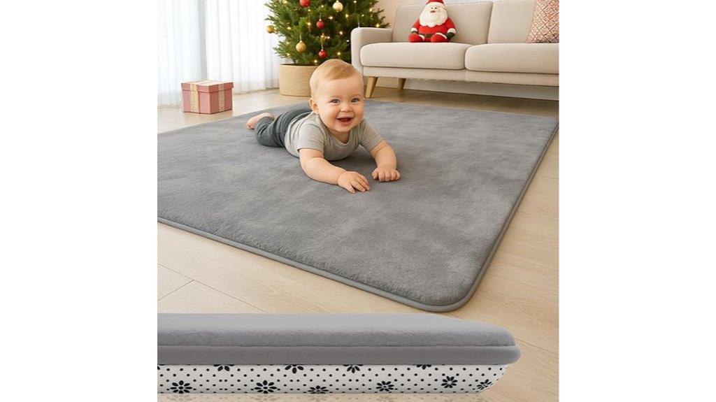 thick cushioned velvet mat