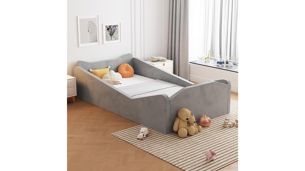 toddler bed with guardrail