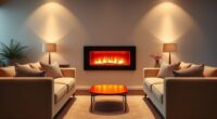 top stylish electric fireplaces
