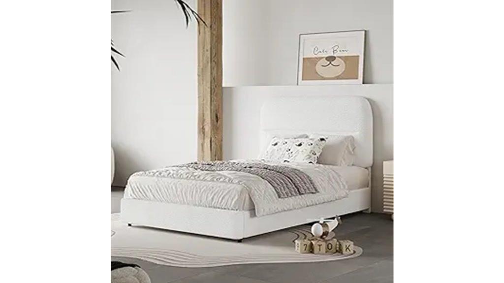 twin bed frame headboard