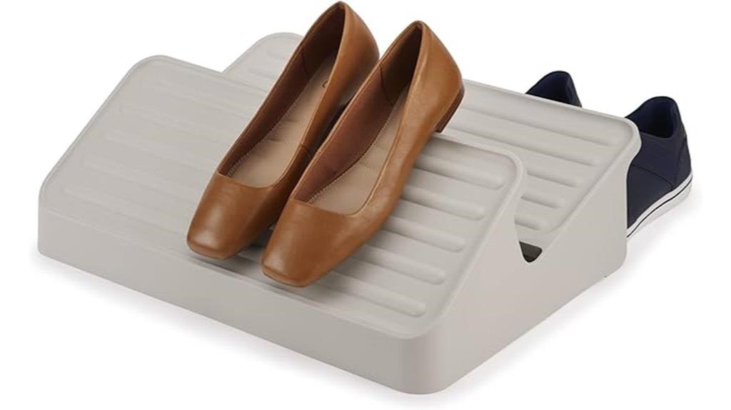 two tier shoe rack