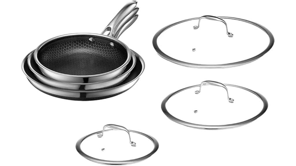 versatile hybrid nonstick pans