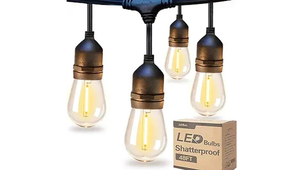 vintage edison shatterproof outdoor lights