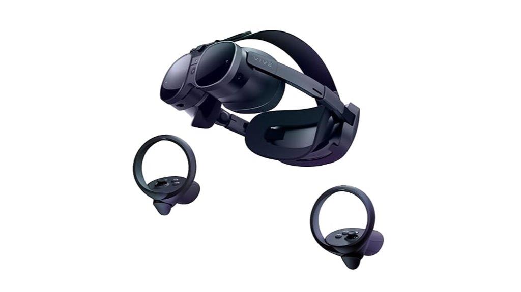vr headset with controllers