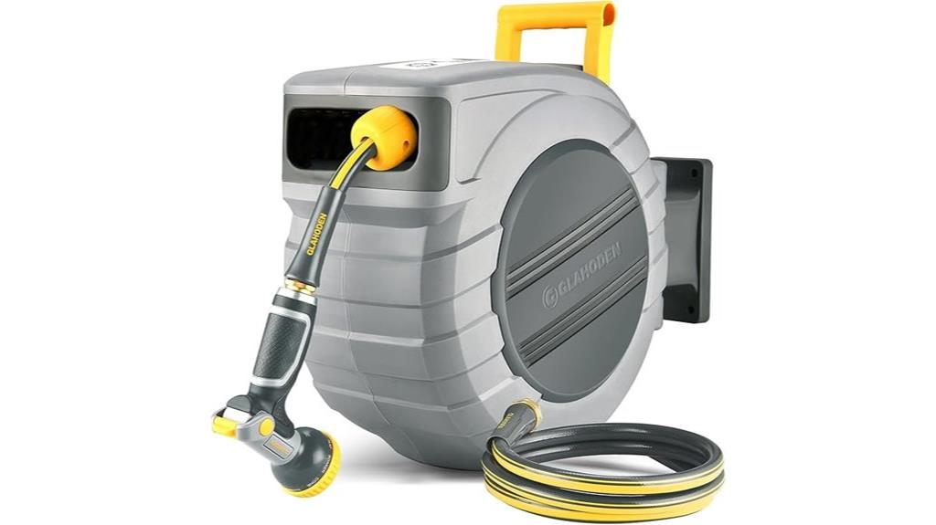 wall mounted retractable hose