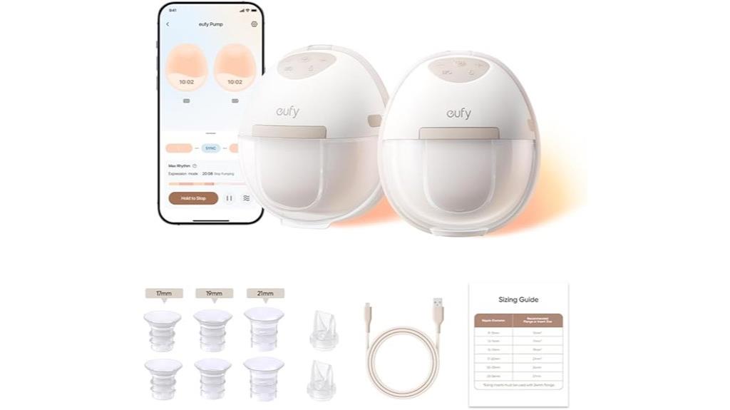 wearable heated breast pump