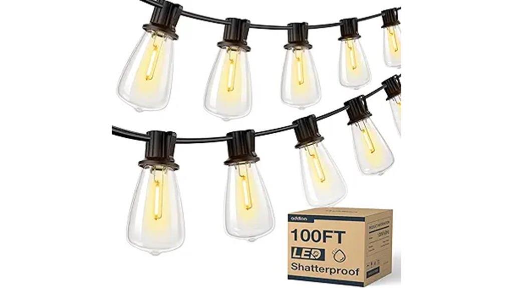 weatherproof outdoor string lights
