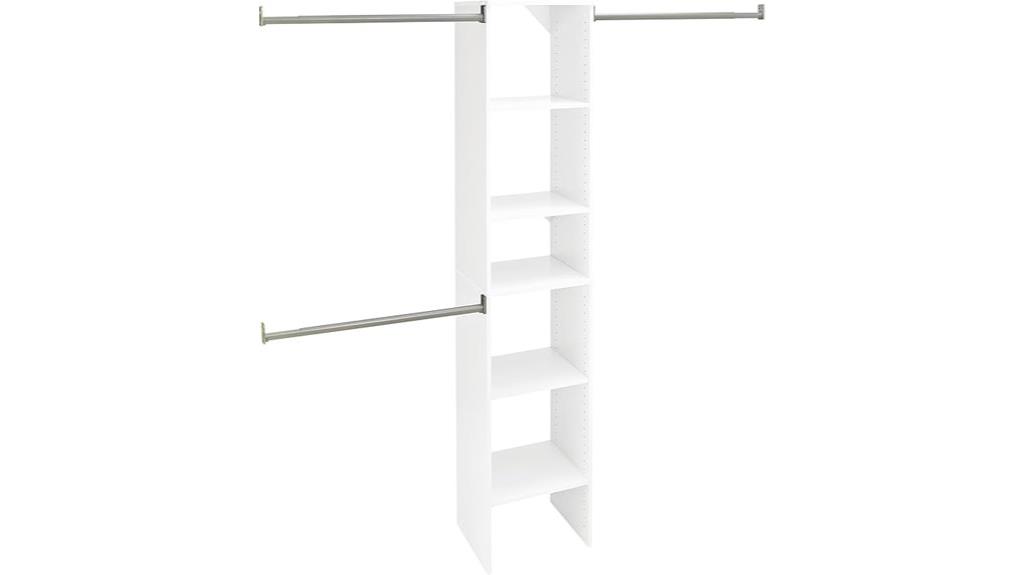 wood closet organizer starter
