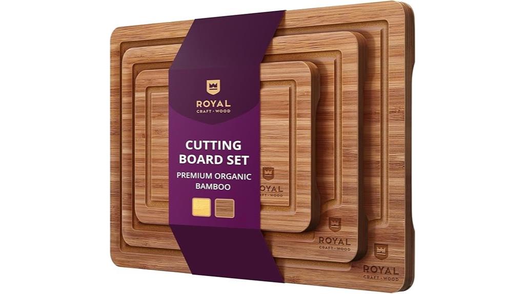 wooden cutting board set