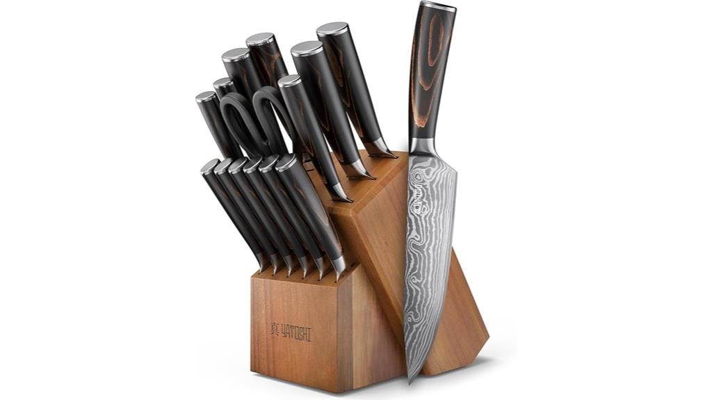 yatoshi 15 piece kitchen knife