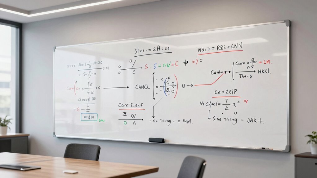 adaptive whiteboard sizing strategies