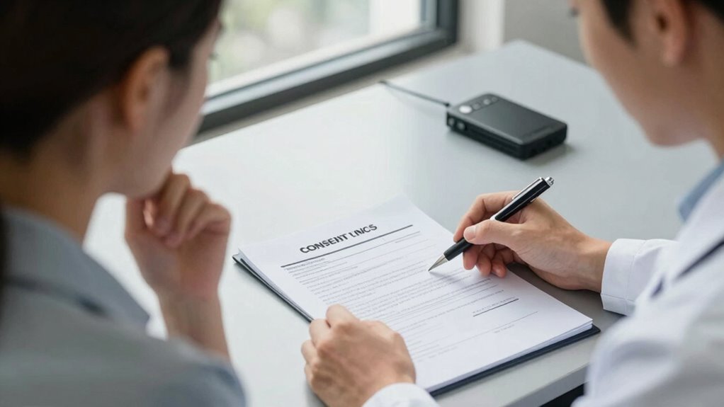 clear informed participant consent