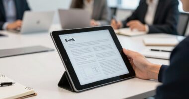 e ink enhances meeting focus