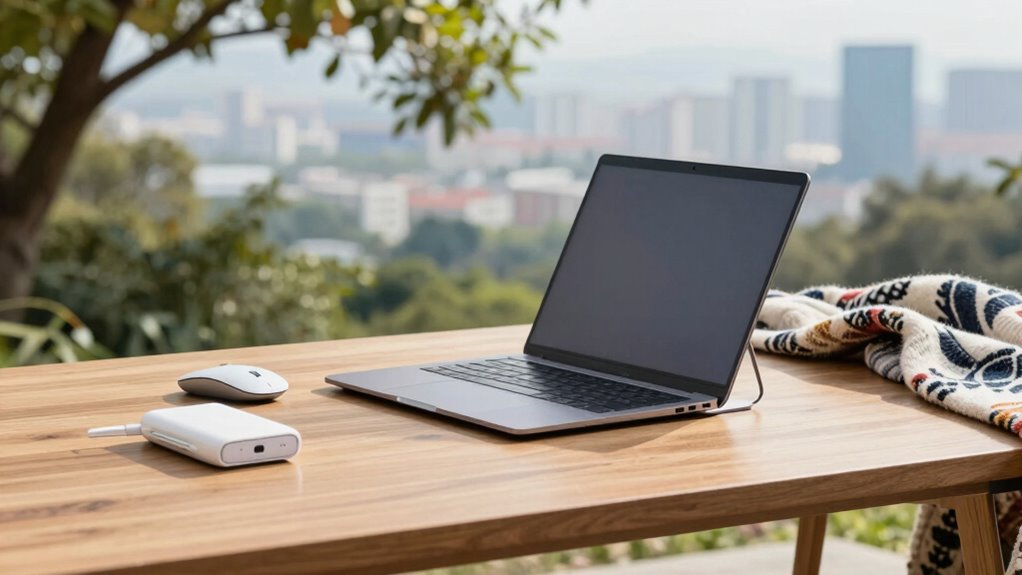 efficient portable workspace setup