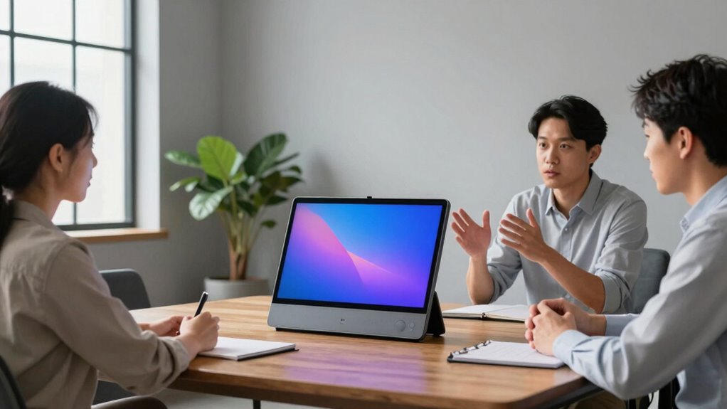 interactive connected meeting displays