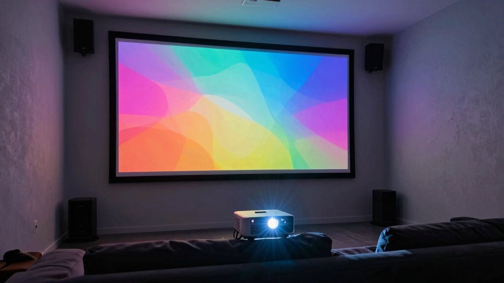 match projector brightness to environment