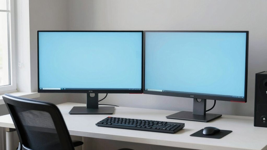 monitor height promotes comfort